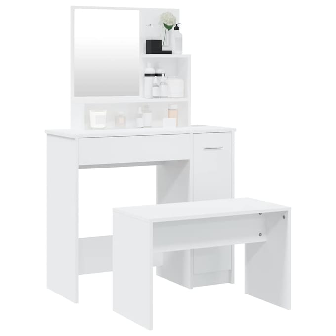 vidaXL - Kaptafelset - 86,5x35x136 - cm - wit