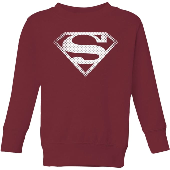 Superman Spot Logo Kids' Sweatshirt - Burgundy - 98/104 (3-4 jaar)