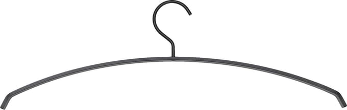Spinder Design kledinghangers (set van 5) Silver - Zwart - Staal