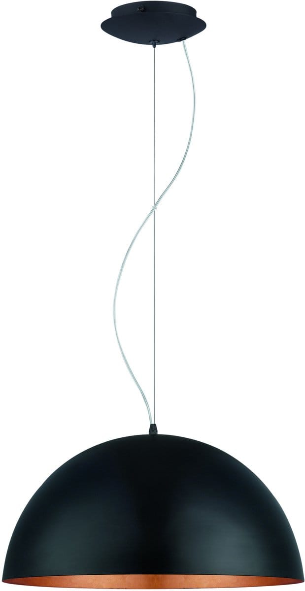 EGLO Gaetano 1 Hanglamp - E27 - Ø 53 cm - Zwart/Goud