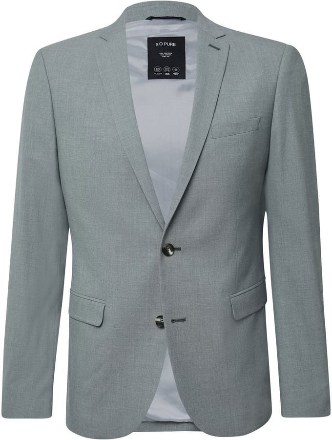 Regular fit colbert met viscose