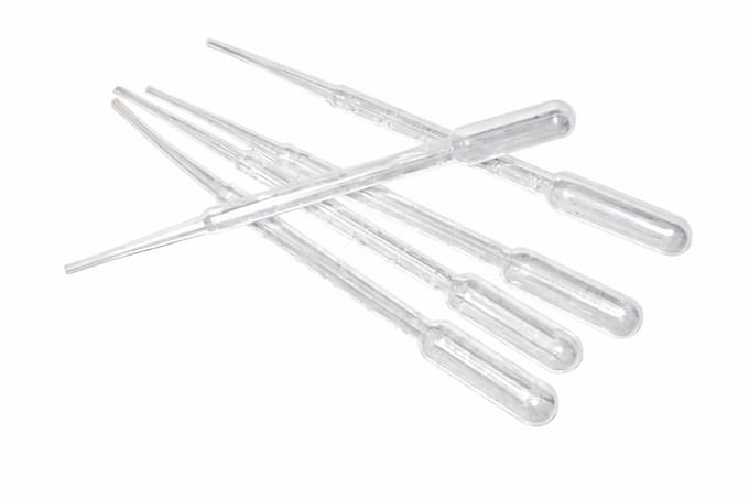 Kunststof pipetten - Druppelteller - Plastic - 3ml - 5 Stuks