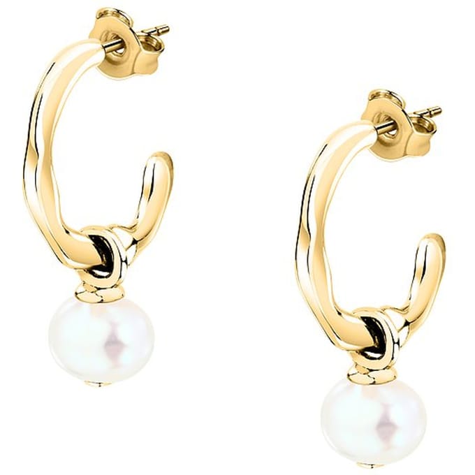 MORELLATO PERLA SXU46 GOLD-PLATED OORHANGERS MET PAREL 1 PAAR