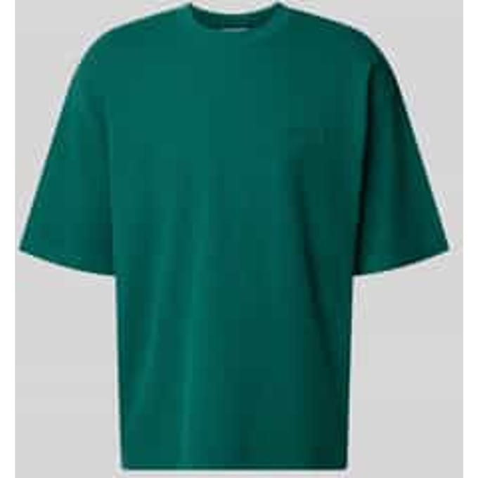 relaxed fit T-shirt met structuurpatroon