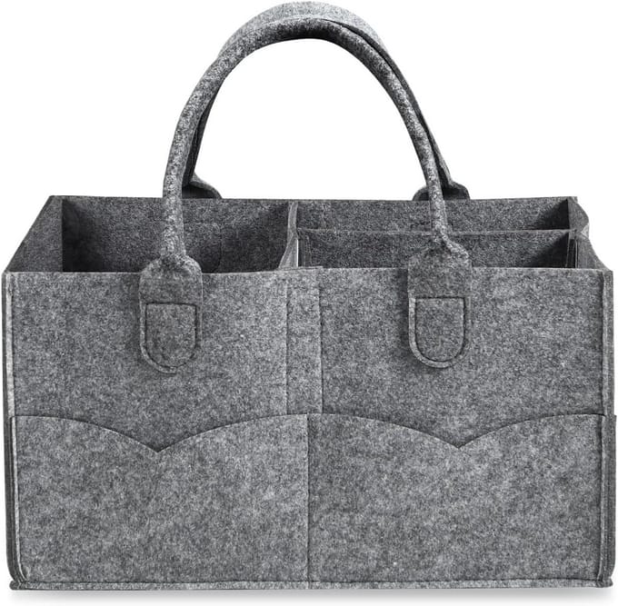 Draagbare Luier Caddy Organizer voor Baby's - Opvouwbare Organizer met Verdeeld Ontwerp voor Baby Spullen