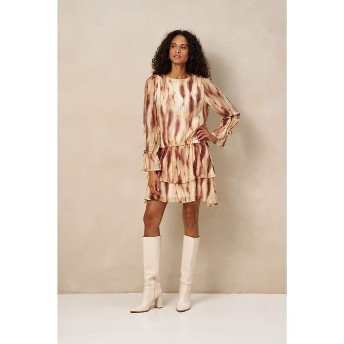 Skirt Inez - Layered Mini | Brown