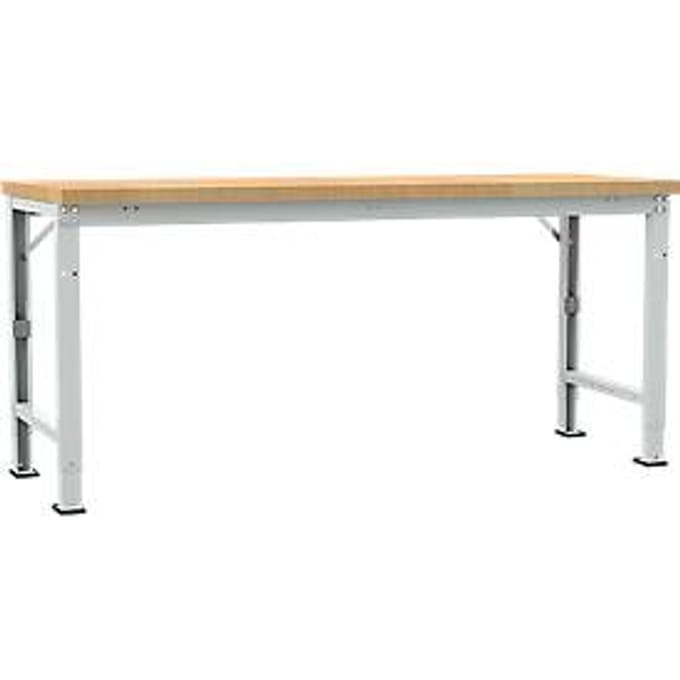Manuflex werkbank Profi speciaal, tafelblad multiplex, 2000 x 700 mm, lichtgrijs