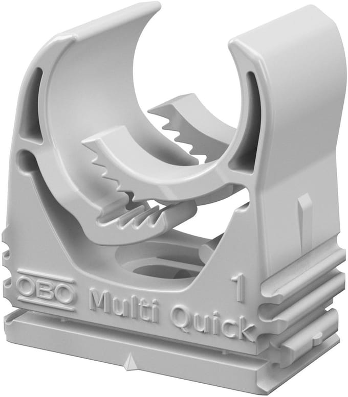 OBO Bettermann Multi-Quick-Beugel 15-19mm polyamide lichtgrijs RAL 7035, 2153106