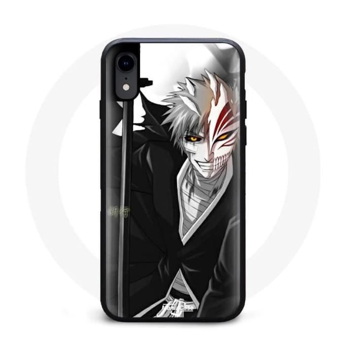 Coque - Maniacase - Iphone X - Noir - Souple - Motif bleach manga noir
