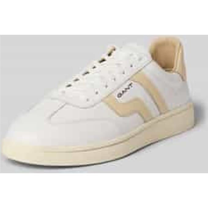 Sneakers van echt leer met Logodetail Model 'Cuzmo'