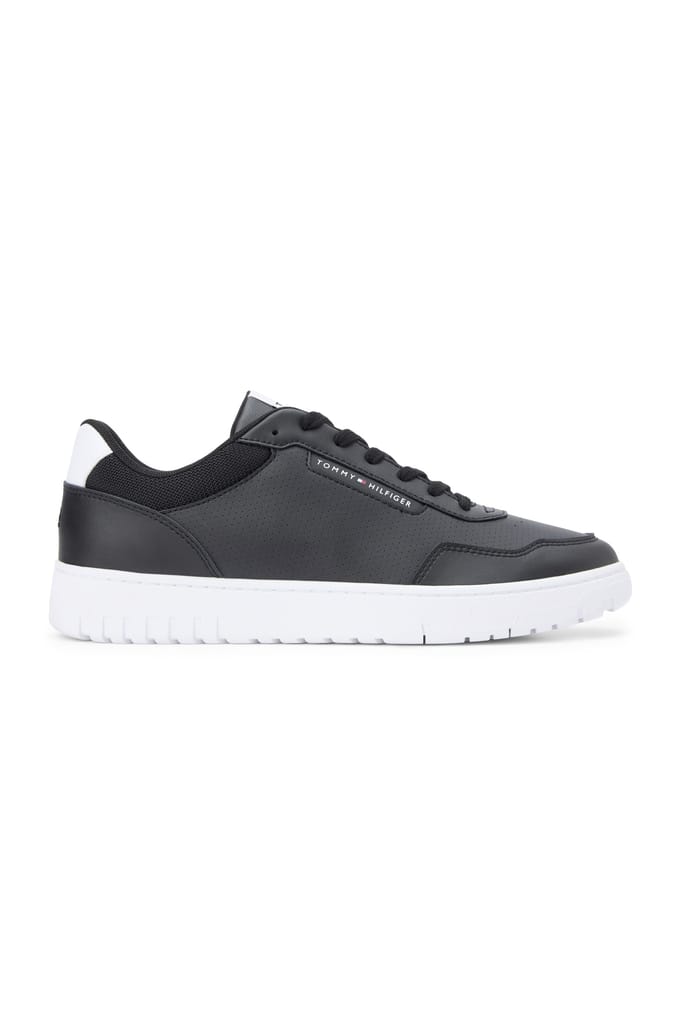 Tommy Hilfiger Basket Core Lite Leather Shoes Black Größe: 43 | Trainers Outlet | Herren | Schwarz