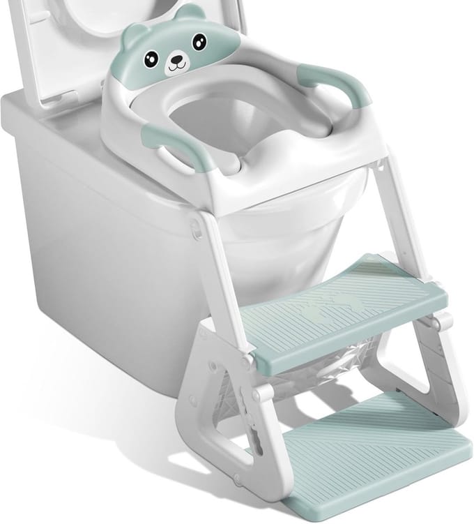 Kindertoiletbril met Trap en Antislip voor Zindelijkheidstraining