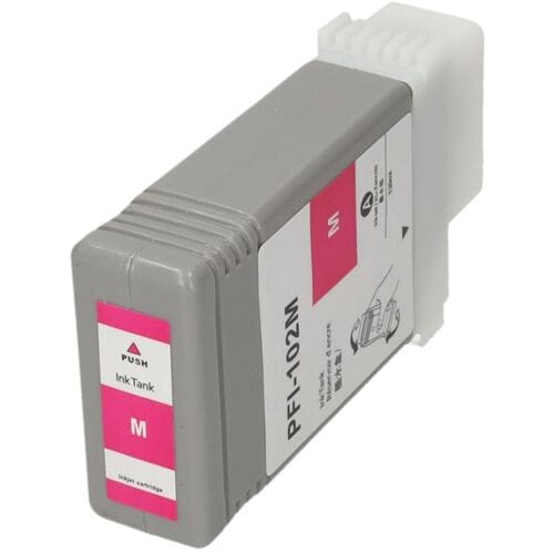 PrintAbout Inktcartridge PFI-102M Magenta geschikt voor Canon