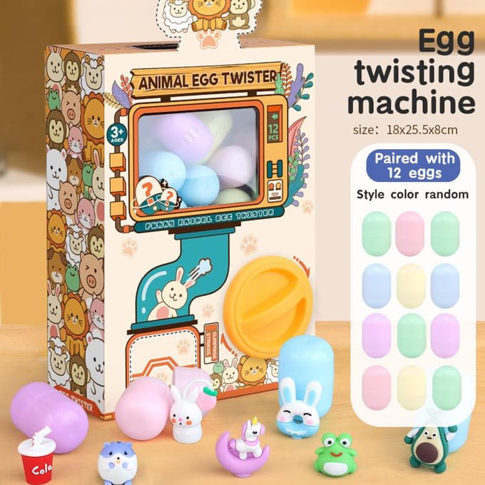 Grijpkraanmachine voor Kinderen Kind Plezier Eier Draaimachine Speelgoed Capsule Verrassingscadeau Kerstpop Machine Speelgoed OPTIONEEL Eier Navulling