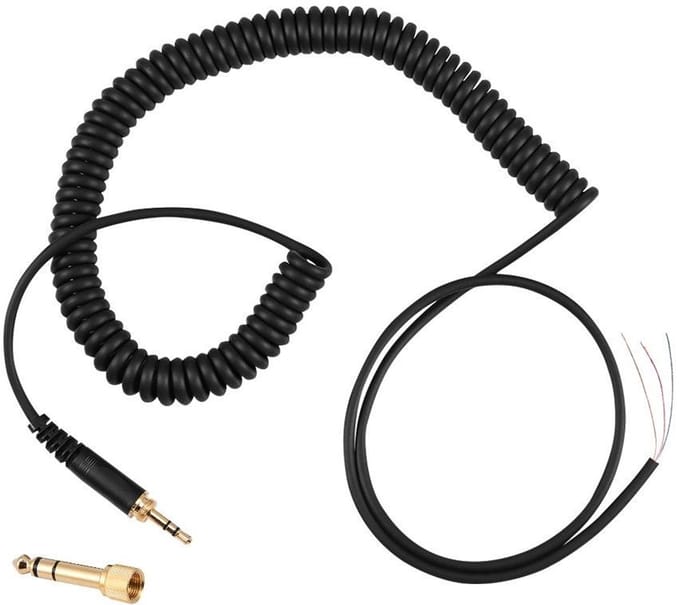 Lente Draad Oortelefoon Vervanging Kabel 3.5mm/6.5mm Plug - Audio Hoofdtelefoon DIY