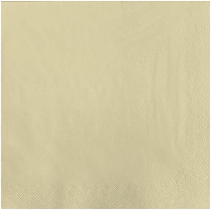 Professionele Tissueservetten - Crème - 40x40cm - 3-Laags - Fasana CC591