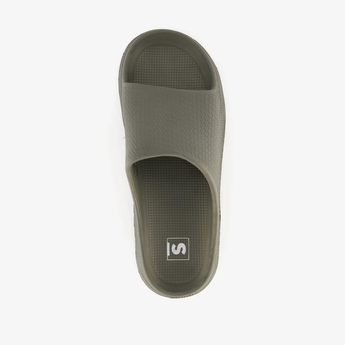 Heren badslippers donkergroen - Maat 45
