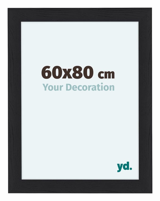 Your Decoration - Fotolijst 60x80 cm - MDF - Zwart Houtnerf - Como
