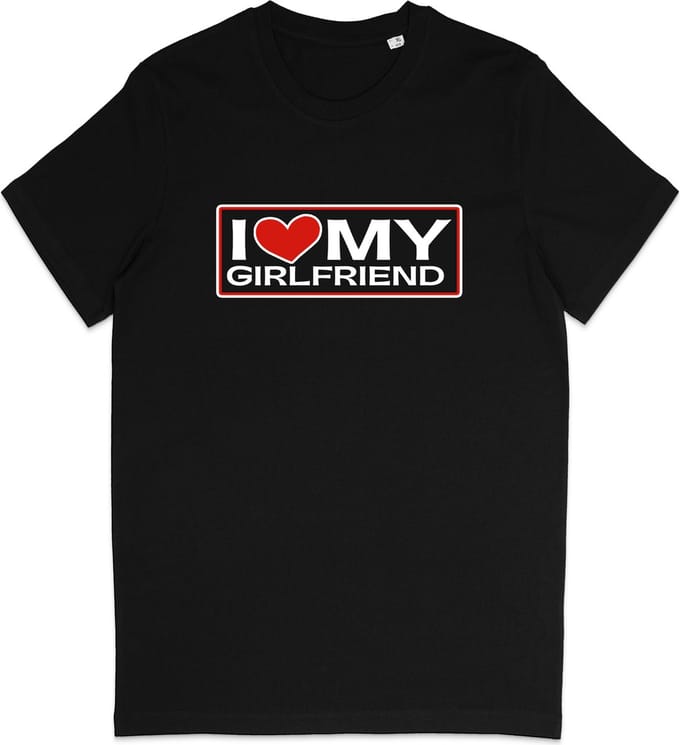 T Shirt heren - Ik Hou Van Mijn Vriendin - Zwart - Maat XS
