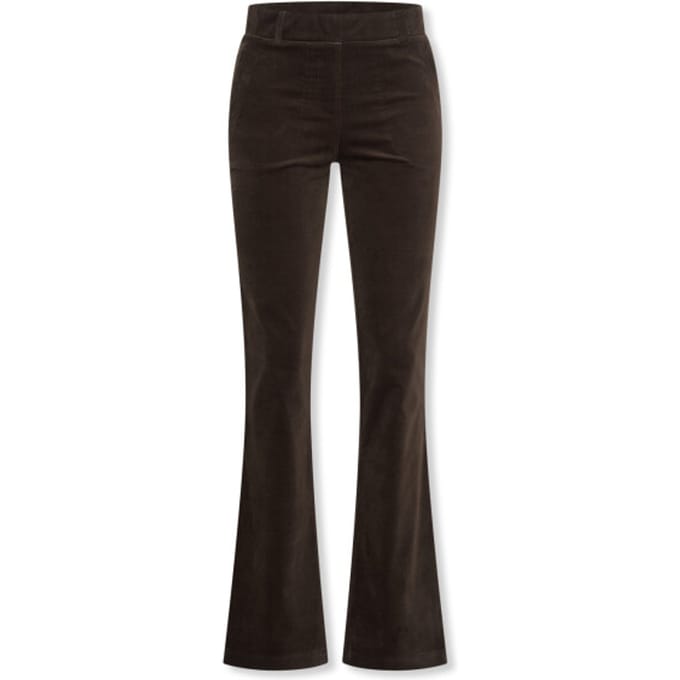 Helena Hart 7559 broek flair velvet choco