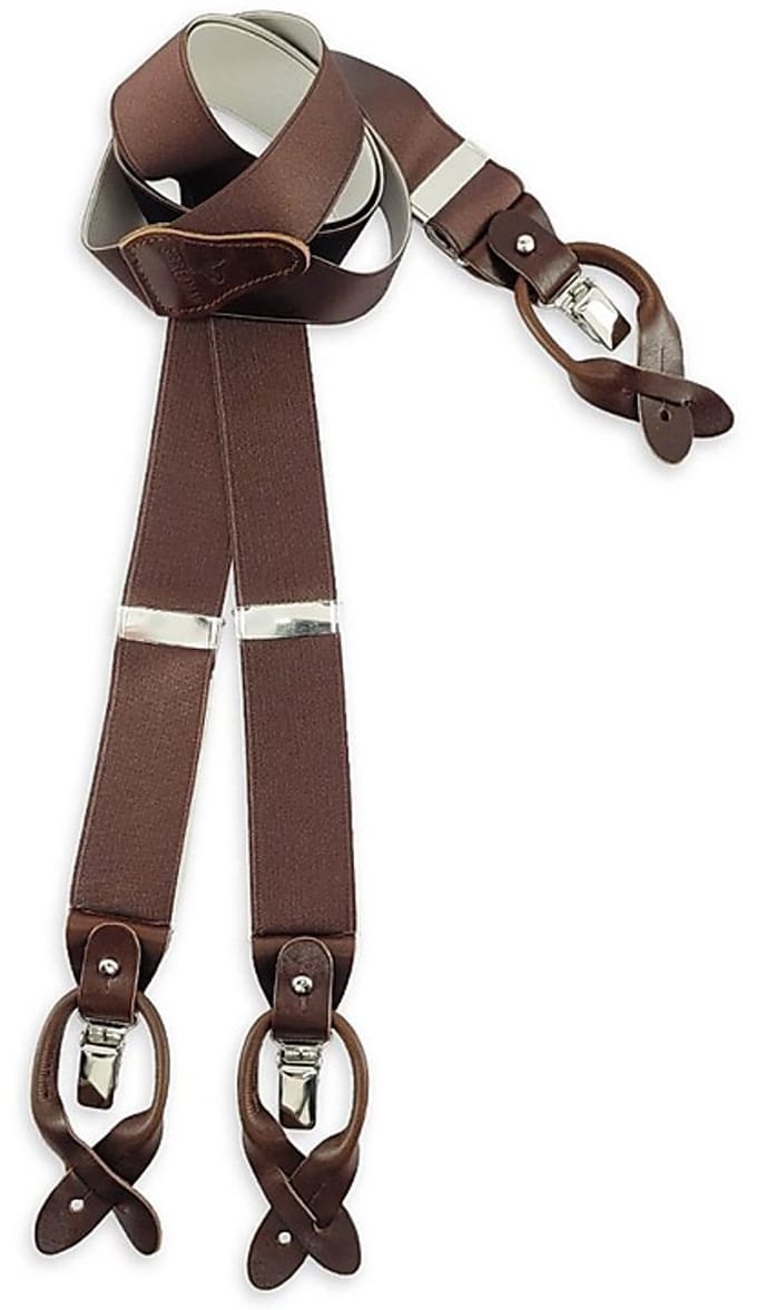 Sir Redman - Bretels - bretels Majestic Stretch Dark Brown - donkerbruin
