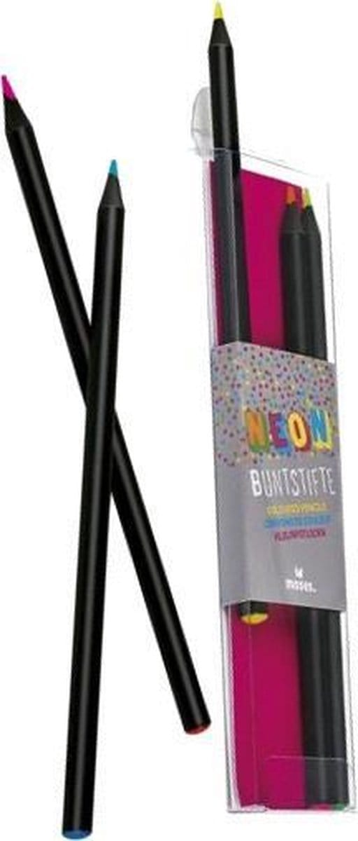 Moses Potlodenset Neonkleurig 5 Stuks