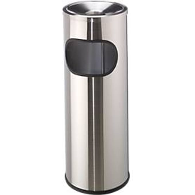 Staande asbak, roestvrij staal, ø 230 x H 610 mm
