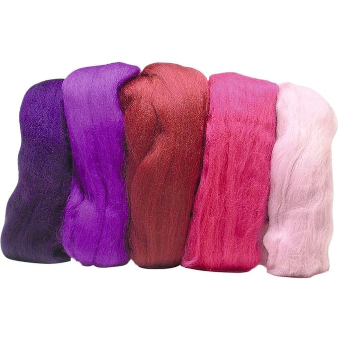 Merino topjes mixen, superfijn - Rozig-Tinten