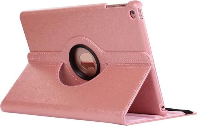 Tablethoes geschikt voor iPad 2017 Smart Cover Case - Texture Wit