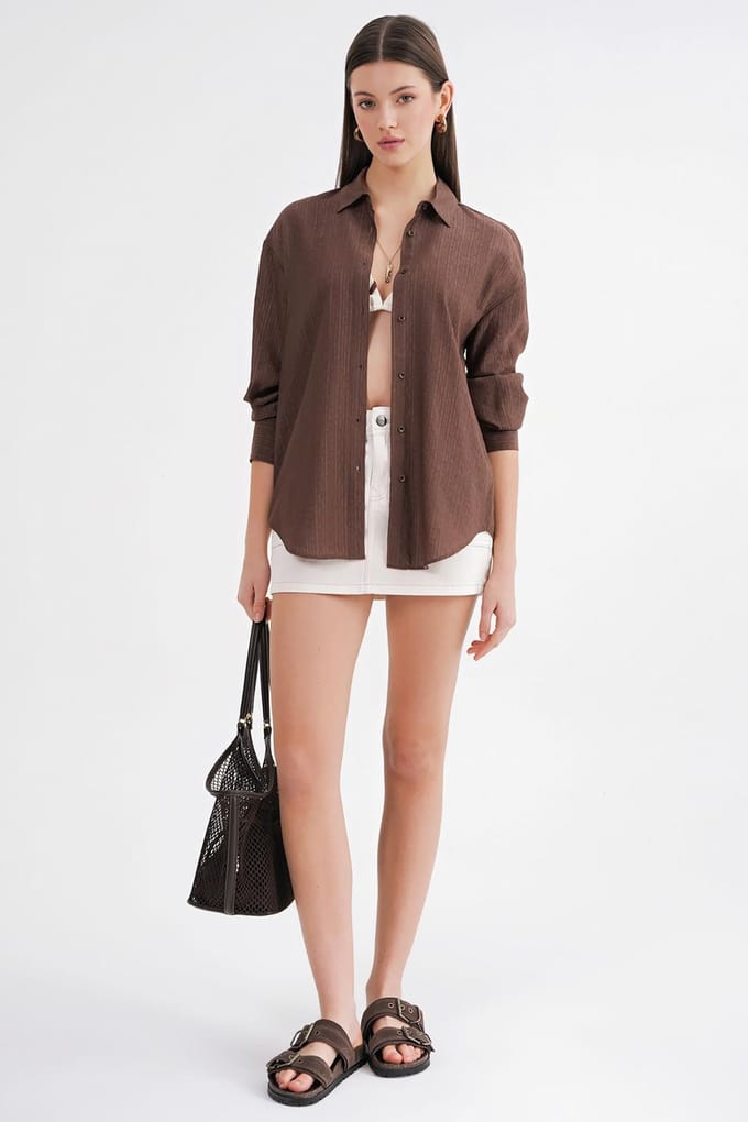 Relaxed Fit Poplin Shirt