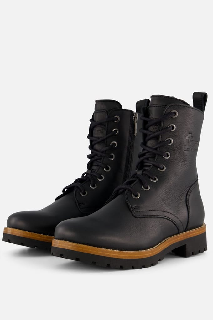 Panama Jack Frisia B14 Dames Veterboots - Zwart - 37