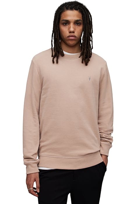 AllSaints Raven Crew Pale Rose Pink Größe: M | Pullover Outlet | Herren | Rosa