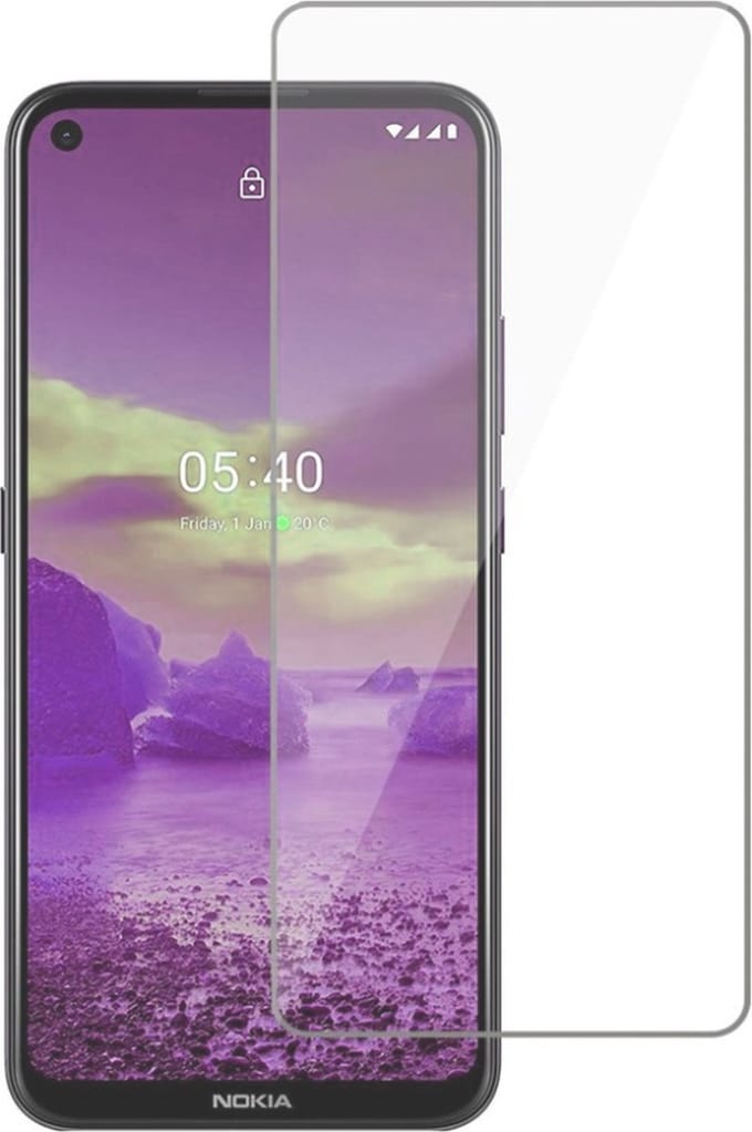 Geschikt voor Nokia 5.4 Screenprotector - Screenprotector geschikt voor Nokia 5.4 Beschermglas - 1 Stuks