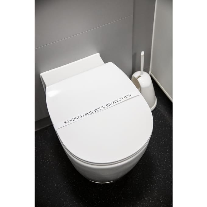 Sanified For Your Protection Stickers (250 Stuks) - Gastronoble CG862