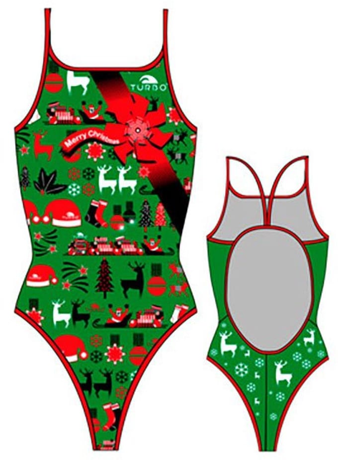Turbo Christmas Zwemkleding Groen 4XL Vrouw