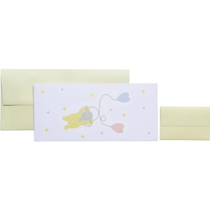 Stewo cadeau envelop baby, formaat 23 x 11 cm.