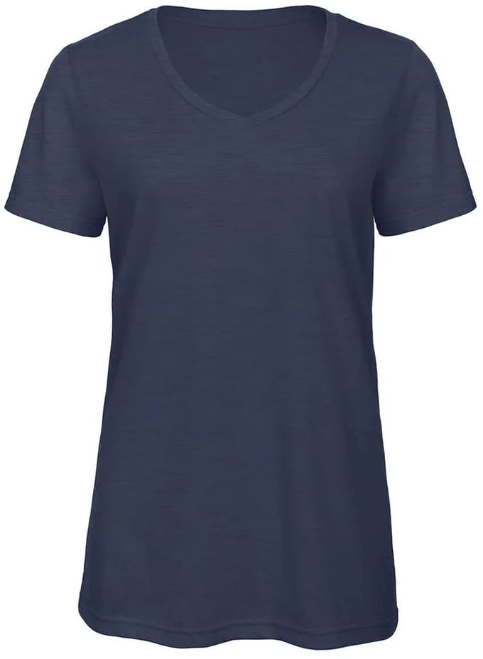 V Triblend/women T-Shirt - Heather Navy - S