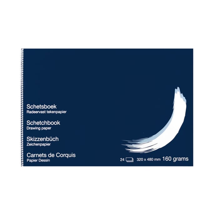 Schetsboek BHV 160 gr 32x48 cm 5 st