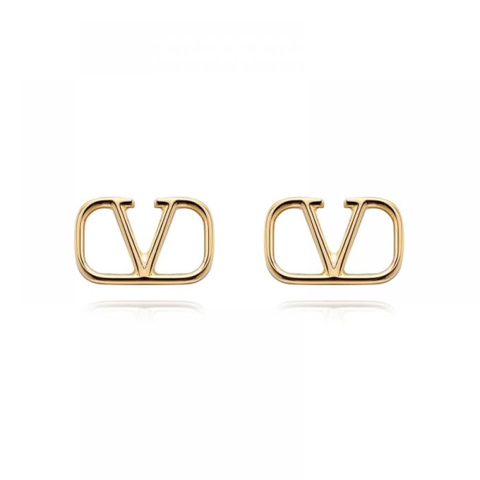 Boucle d'oreille Valentino V Logo J0g76 Met Cs4 7W2J0G76 MET CS4 beige