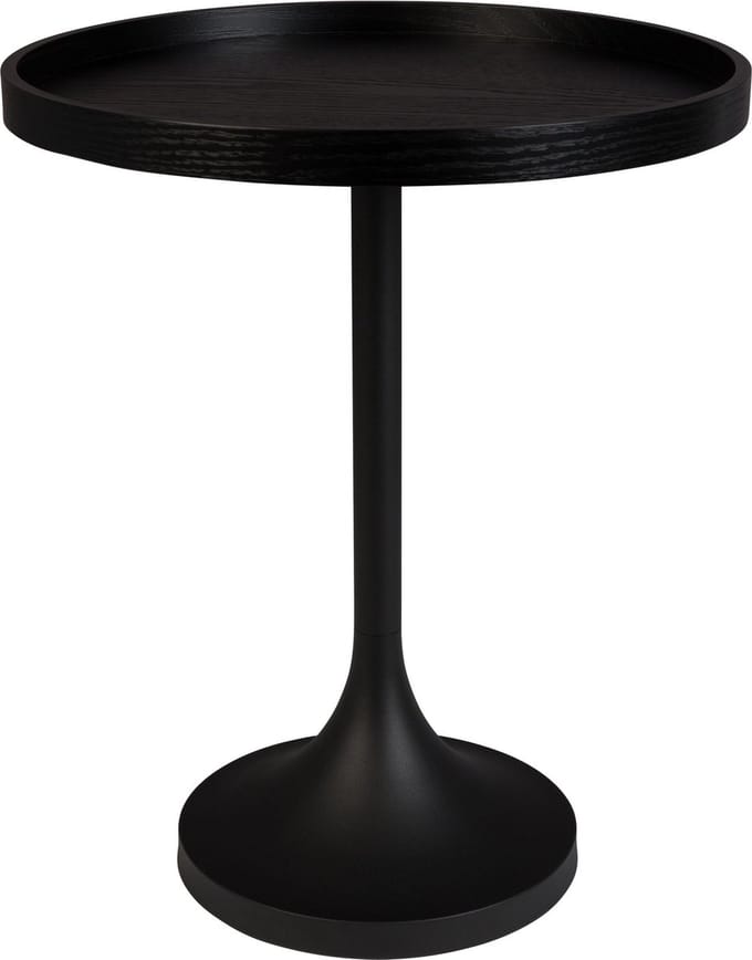 Zuiver Jason Bijzettafel Rond 46 cm Zwart