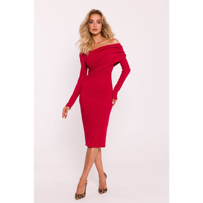 Silhouette Chic Dress - Rot / S/M