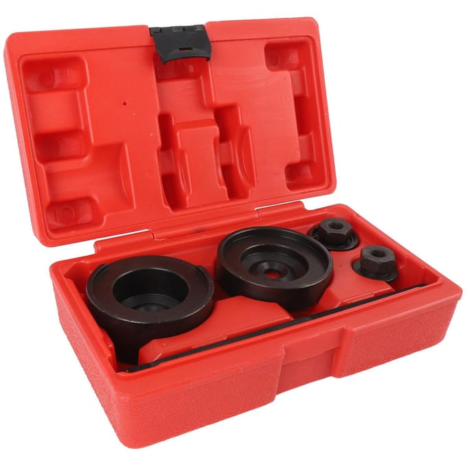 Kit d'outils de retrait et d'installation de bagues de suspension arrière avec boîte de rangement Structure métallique solide pour véhicule black
