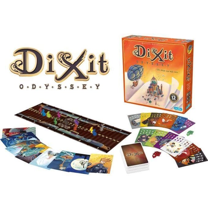 Asmodee Dixit Odyssey bordspel 3 tot 12 spelers oranje oranje