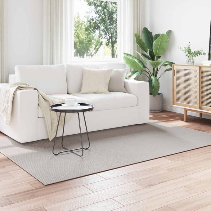 vidaXL - Binnen - kleed - LUGO - Crèmekleurig - 200 - x - 140 - cm - Polyester