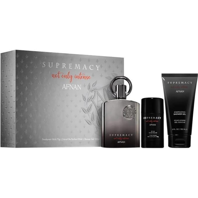 Supremacy Not Only Intense Extrait De Parfum Gift Set 100 Ml, After Shave Balm 150 Ml And Shower Gel 150 Ml