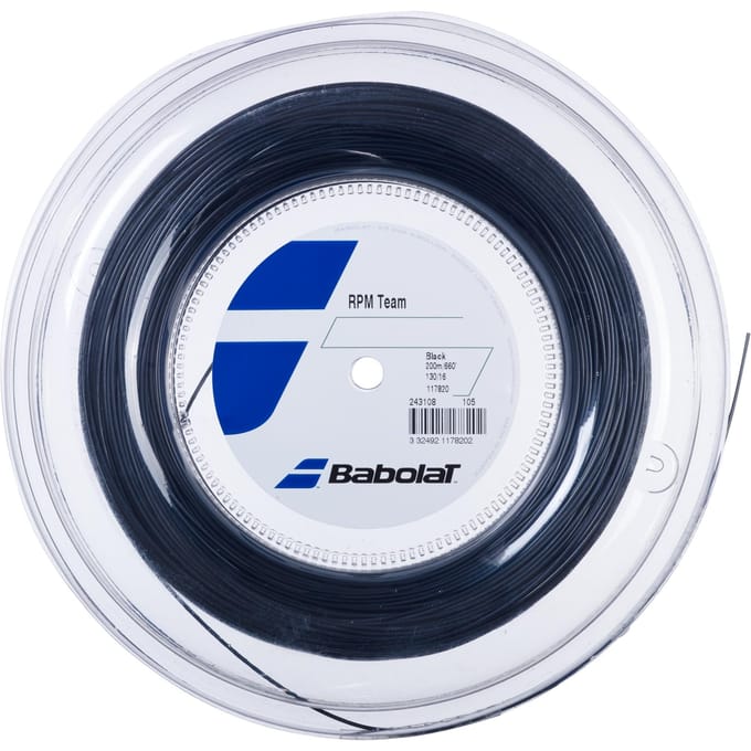 Babolat Team RPM Team Rol Snaren 200m-Zwart