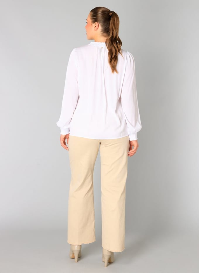 YESTA Valentien Tops - Off White - maat X-0(44)