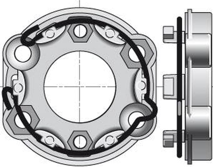 Motorsteun Somfy motoren