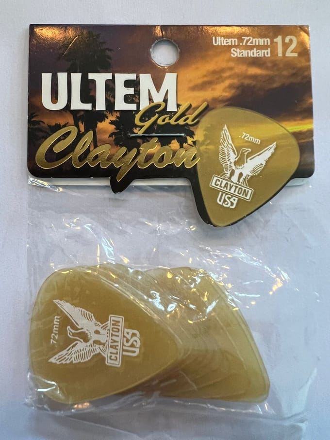 Clayton - Ultem Gold- standaard plectrum - 0.72 mm - 12-pack