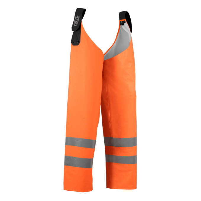 Rain chaps  protect high-viz,